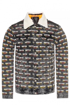 Logo-printed denim jacket, zdjęcie 1 Logo-printed denim jacket od Philipp Plein